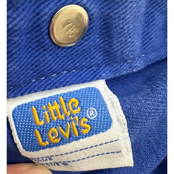 VTG‎ Little Levi’s 72027 Toddler 2T Denim Trucker Jacket USA Made Orange Tab - Picture 5 of 13